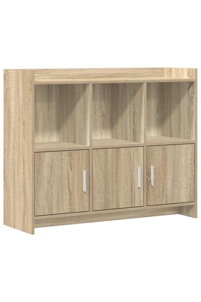 vidaxl Bufet Stejar Sonoma 98,5 x 33 x 80 cm Lemn prelucrat