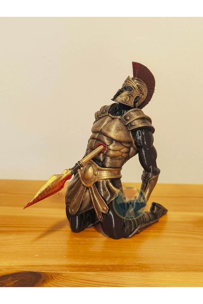 Tilki Atölye Romalı Asker Tütsülük - Altın 3D Baskı Figür (13 cm | 30,5 cm Tü...