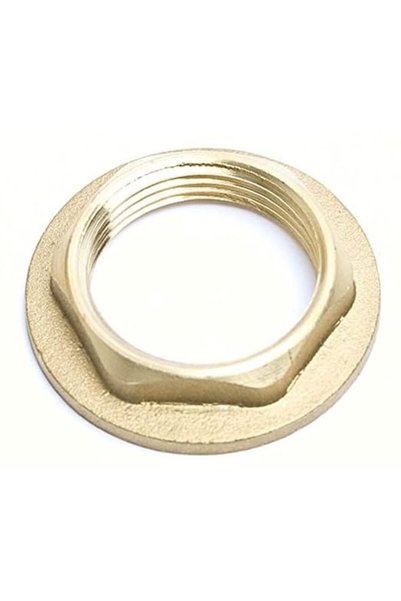 Merriway FLANGED BACK NUT BRASS 1/2 INCH BSP