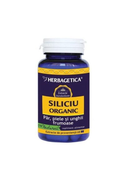 herbagetica Siliciu Organic Herbagetica, 60 capsule