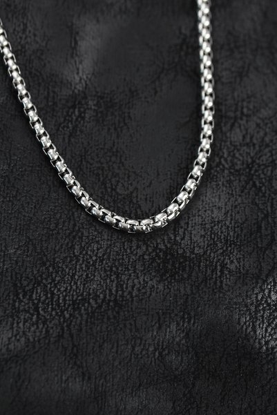 Angel Of Life 316L Steel Silver Color Venetian Chain Model Men's Necklace
