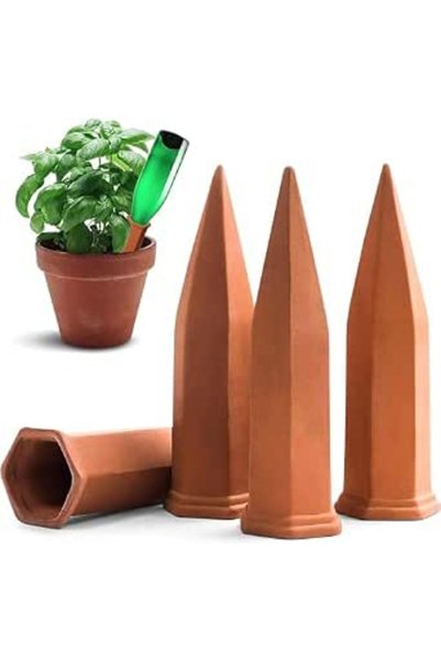 Paporich 4Pcs Plant Watering Stakes,Automatic Plant Waterers for Vacations Pl...
