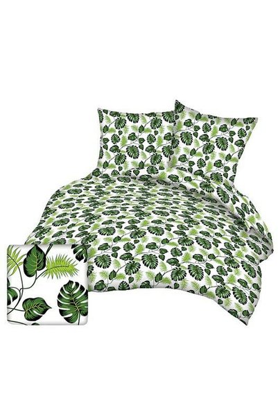 Karo Set lenjerie de pat Karo, 200x220cm, 2 fete de perna 70x80cm, bumbac, ve...