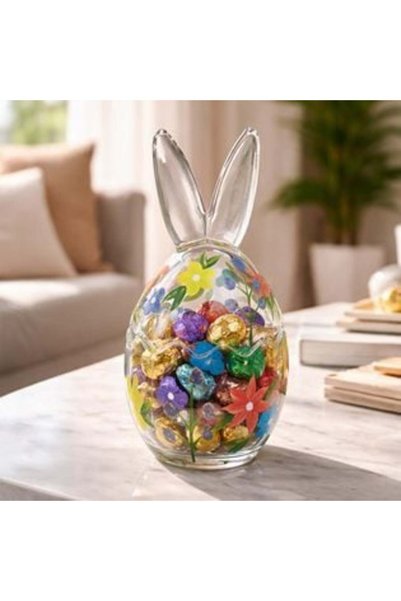 UNIC Egg-Shaped Glass Container for Biscuits Dia. 8.5x17.5cm