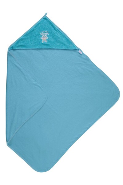 BabyMatex Prosop baie bebelusi, Babymatex, Bumbac/Poliester, 85x85, Turcoaz