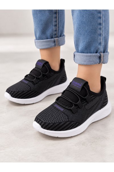 Trendline sommix pantofi sport casual pentru fete, cu talpă ușoară, fără șire...