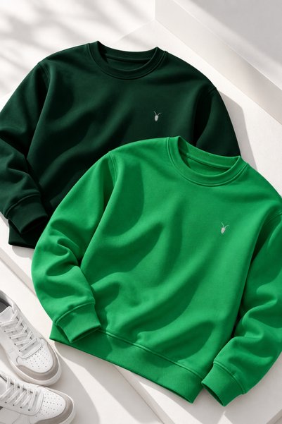 COMBİNE MİCHAİL Men's Crew Neck 2' Li Sweatshirt