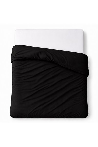 Karo Poszwa 200x200cm, bumbac, neagra, pentru 2 persoane, fara poshevi