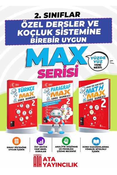 Ata Yayıncılık 2. Sınıflar İçin Özel Dersler ve Koçluk Sistemine Birebir Uygu...