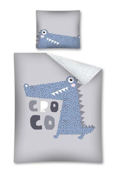 Detexpol Set de lenjerie de pat din bumbac 160x200 „Crocodil albastru” 2988 A...