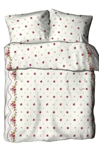 Karo Lenjerie de pat, Eurofirany, 160x200cm, 100% bumbac, rosu, set 1 posza s...