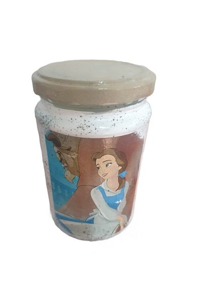 OEM Borcan decorat manual, Frumoasa și Bestia, 300 ml