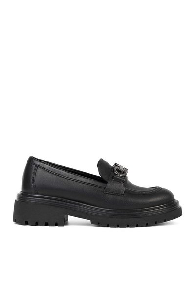 Tergan Siyah Hakiki Deri Kadın Loafer - K26S1AY68992-A23