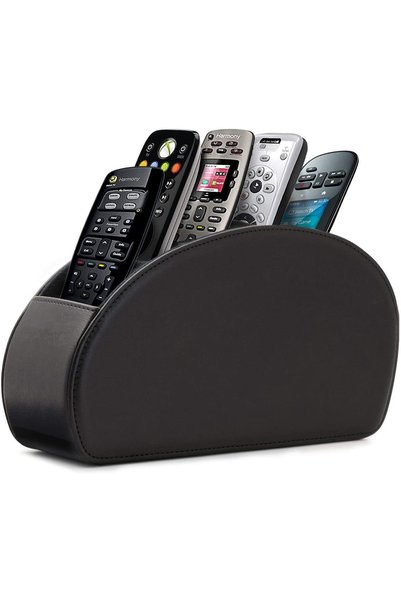Noonedibs Organizator telecomenzi 5 compartimente, piele cu căptușeală, supor...