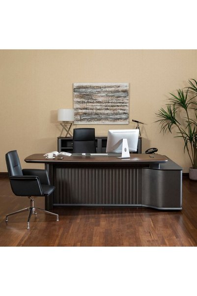 Midas Furniture مكتب جيميماه 240 سم - بني