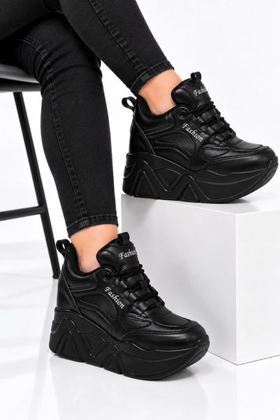 ELVI Black Women's Hidden Heels 10 cm