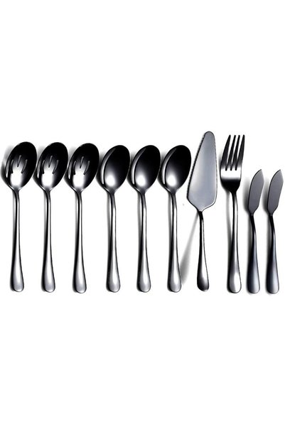 Berglander Set 2 x 10 Tacamuri, 18/0 Inox, Negru,