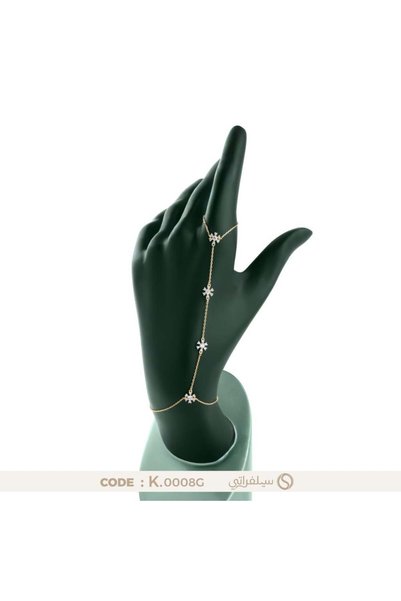 silveraty كف الورد فضة عيار 925 مرصع بزركون بلمعان الألماس مطلي روديوم وماء ا...