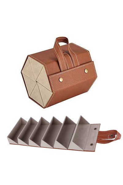 Noonedibs Organizator de ochelari de soare cu 5/6 sloturi, husă de ochelari d...