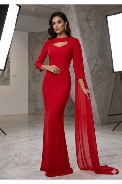 Hatoon Dress فستان سهرة بوشاح