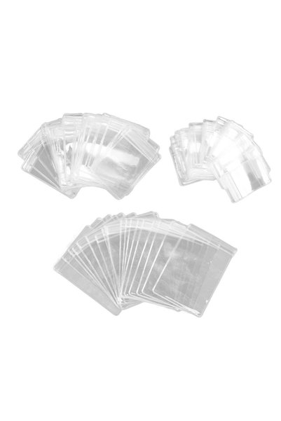 Noonedibs 120 buc pungi transparente pentru bijuterii, îngroșate, rezistente ...