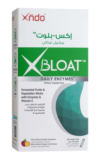 SuLinda XNDO Xbloat – إنزيمات هضمية يومية – 3 جرام × 30 عبوة