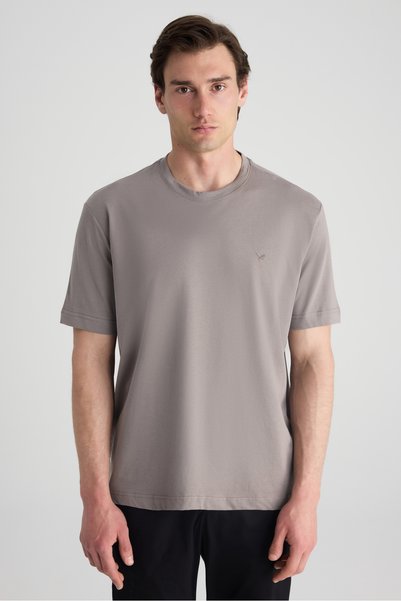 D'S Damat Μπλουζάκι Ds Damat Regular Fit με καπνιστό κέντημα, 100% βαμβακερό ...