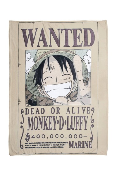 Miniso One Piece Lisanslı Luffy Ekstra Büyük Battaniye 152 x 127 cm – Wanted ...
