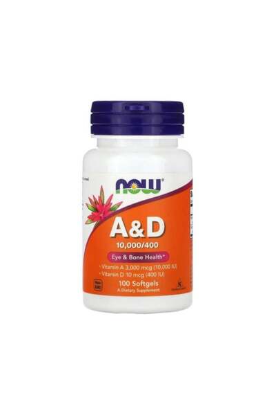 Now A & D 10000 IU / 400 IU Softgels 100 s