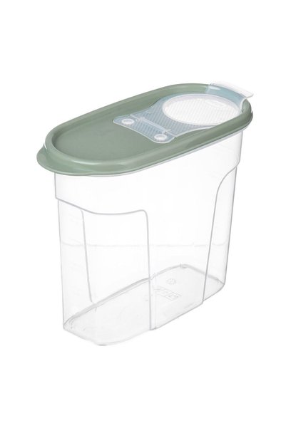 OEM Recipient pentru depozitarea cerealelor de 1.7L, capac verde mentă, plast...