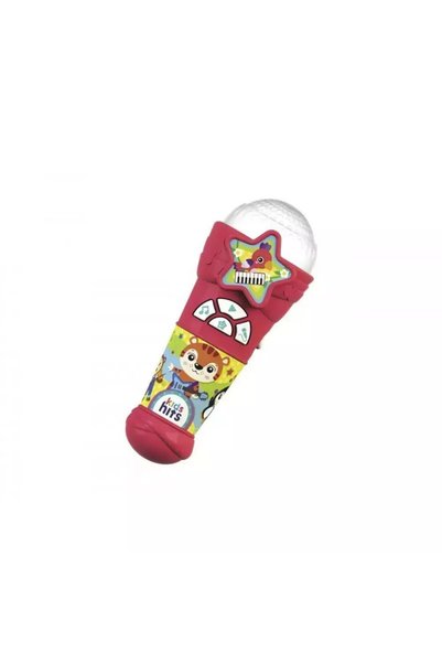 Kids Hits Μουσικό Όργανο Φωτεινό Μικρόφωνο Κόκκινο (Μιλάω Ελληνικά) με Μουσικ...