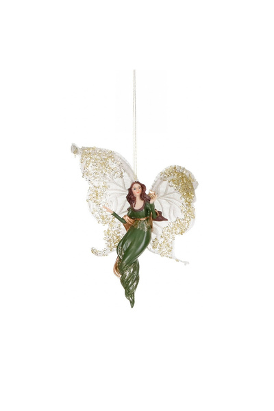 BraziPremium By OLLMA Ornament pentru bradul de Crăciun, Înger cu stea, 18 cm...