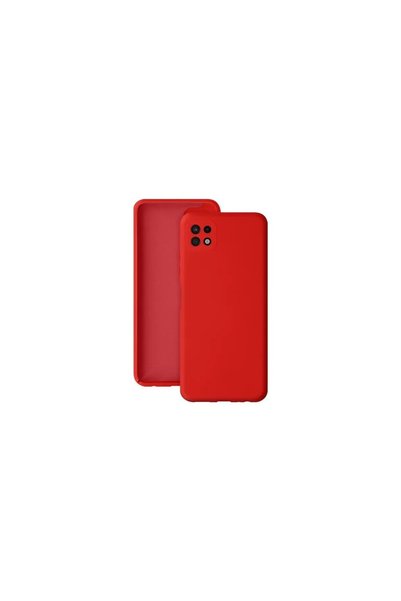 OEM Husă Samsung A22 5G Liquid Silicone, Protecție Antișoc, Roșu