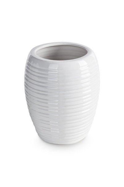 Eurofirany Vaza decorativa, Eurofirany, Aria, alb, 14 x 17 cm