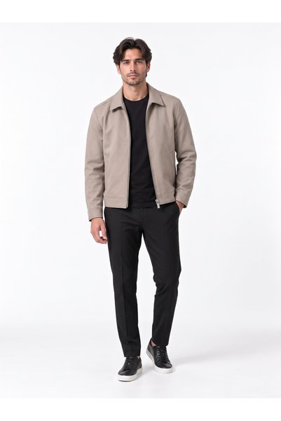Craftlabelstore Craftlabel Erkek Fermuarlı Yaka Detaylı Modern Ceket