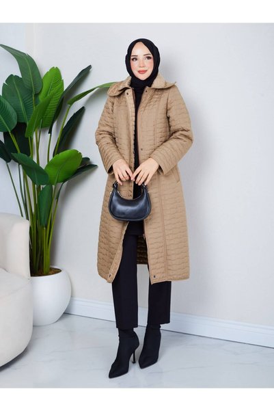BYH MODA İÇİ KÜRKLÜ ANNE KAPITONE MONT