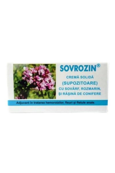 Elzin Plant Supozitoare Sovrozin Elzin Plant, 10 buc x 1.5g