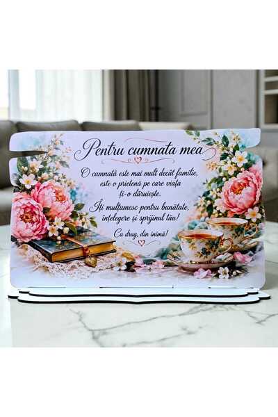 OEM Cadou pentru Cumnată – Plachetă „Pentru Cumnata Mea”, 28x18 cm