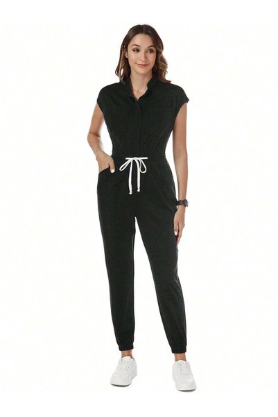 Sheya Long jumpsuit, black