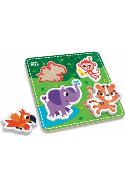 Kids Hits Jucarie interactiva CVARTETUL DE LA ZOO, jucarie din lemn