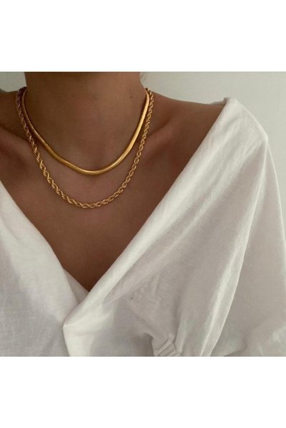 AŞIK ACCESSORIES مجموعة من 2 سلسلتين