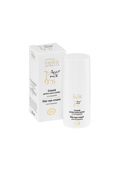 Vellie Crema cu lapte ce capra, pentru zona ochilor 30 ml