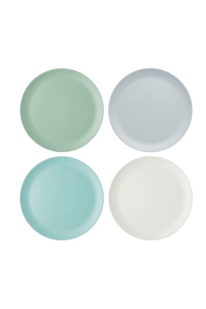 Colour Works Set of 4 melamine plates, 28 cm - Colourworks