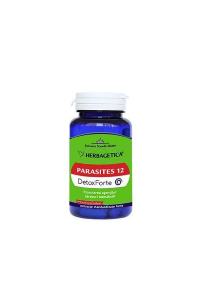 herbagetica Paraziti 12 Detox Forte Herbagetica, 60 capsule