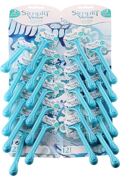 Gillette Απλά Βένους 2 Ξυραφάκι μιας χρήσης για Γυναίκες με 2 λεπίδες 24 τεμάχια
