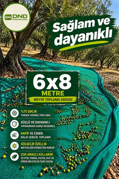 DNDPAZARLAMA %75 Zeytin Toplama Filesi 6x8