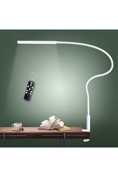 LOOPITYS مصباح مكتب LED يعمل بالطاقة عبر USB، مصباح بذراع متحرك للعناية بالعي...