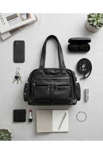 WİKİDAYS.S MODA TRENDİ حقيبة كتف IMP950 باللون الأسود