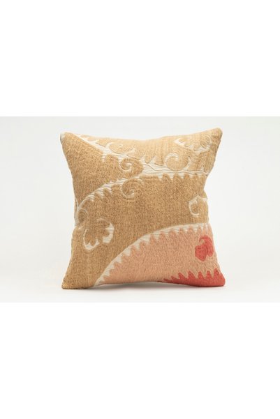 Kilim Whole Sale غطاء وسادة مصنوع من قماش سوزاني الأوزبكي، مقاس 40×40 سم