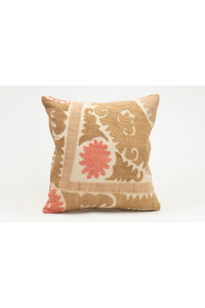 Kilim Whole Sale غطاء وسادة مصنوع من قماش سوزاني الأوزبكي، مقاس 40×40 سم